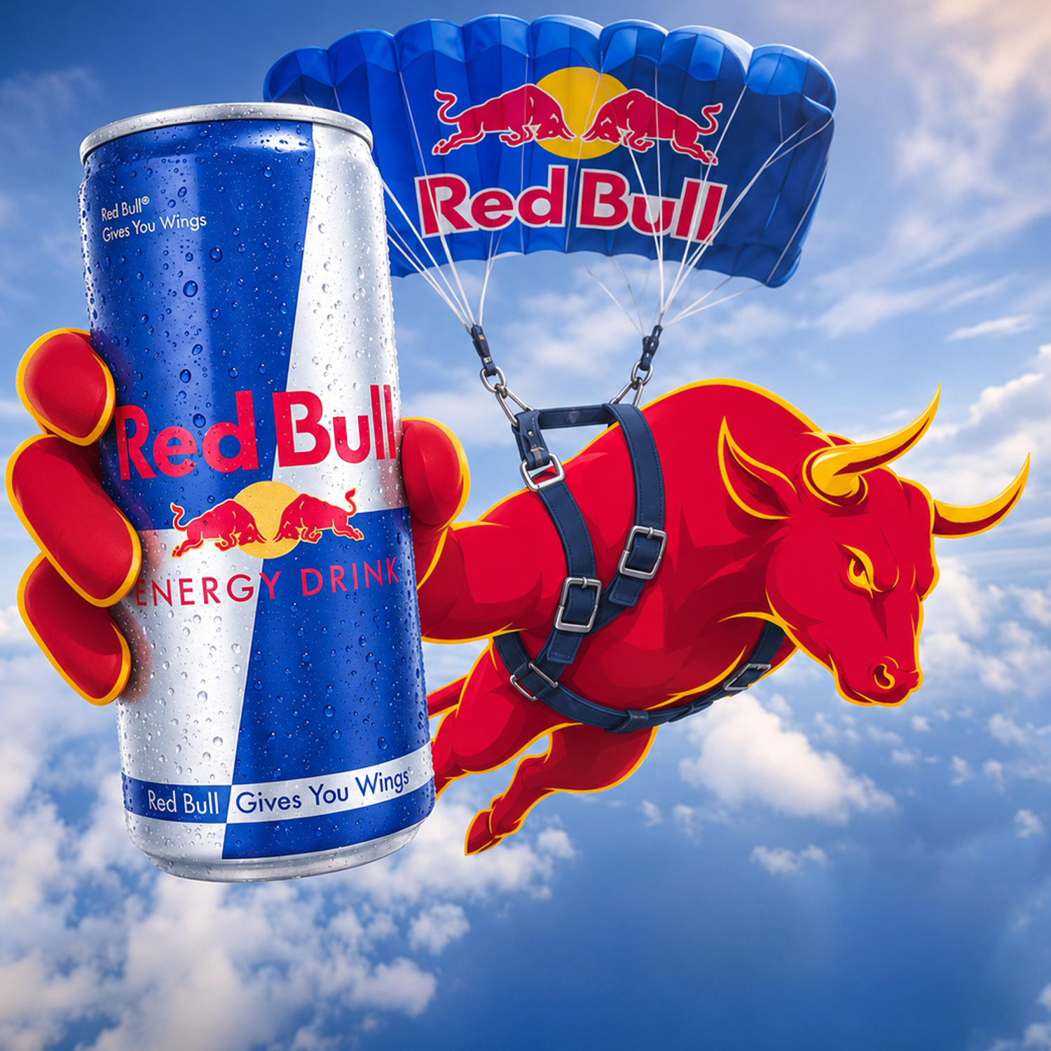 Red Bull parody meme with the BULLCYCLE bull